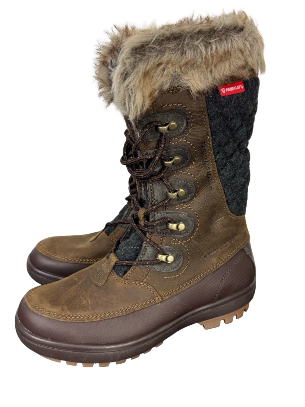 Helly Hansen-Garibaldi VL Women 5.5 Brown Waterproof Faux Fur Snow Boot